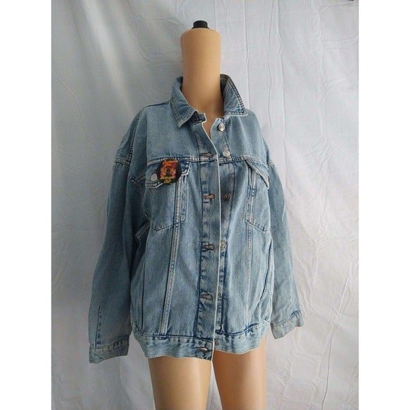 H&M Divided Jean Jacket The Midnight Club NWT size large - Picture 1 of 12